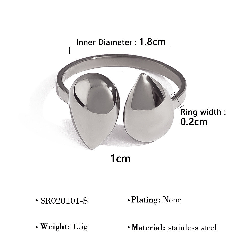 Wholesale 18K Gold Lava Mirror Open Ring
